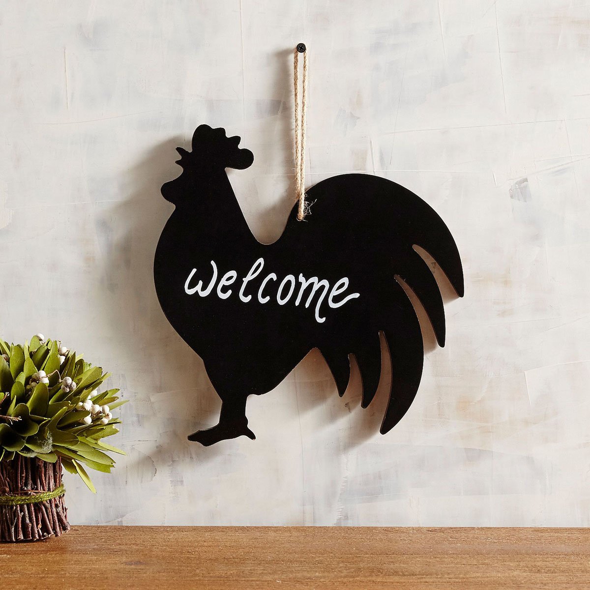 Pizarrón Rooster Shaped Pier 1 Imports