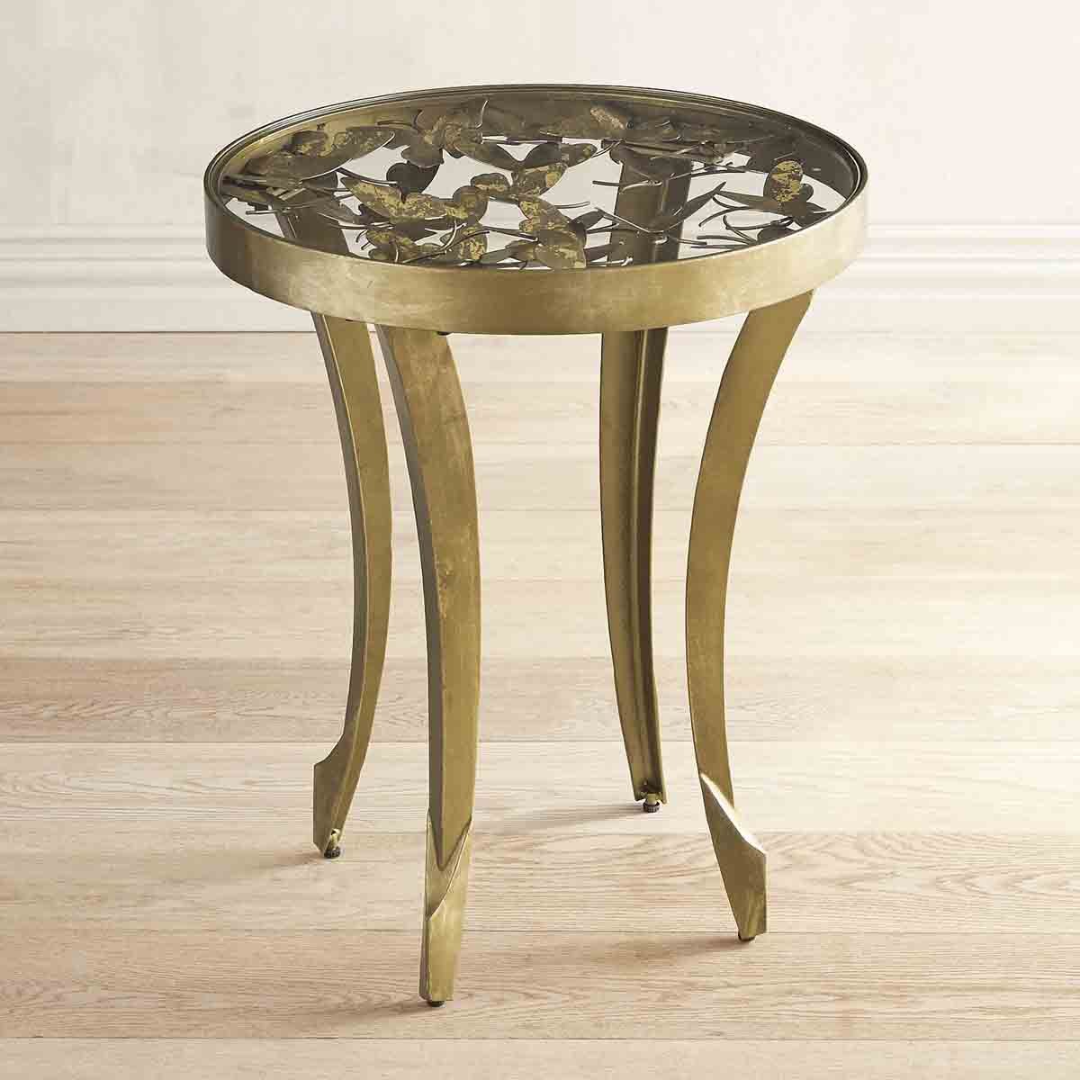 Mesa Lateral Butterfly Gold Pier 1 Imports