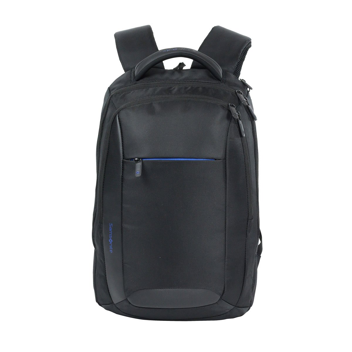 Back Pack Porta Lap Top Ikon Negro Y Azul Samsonite