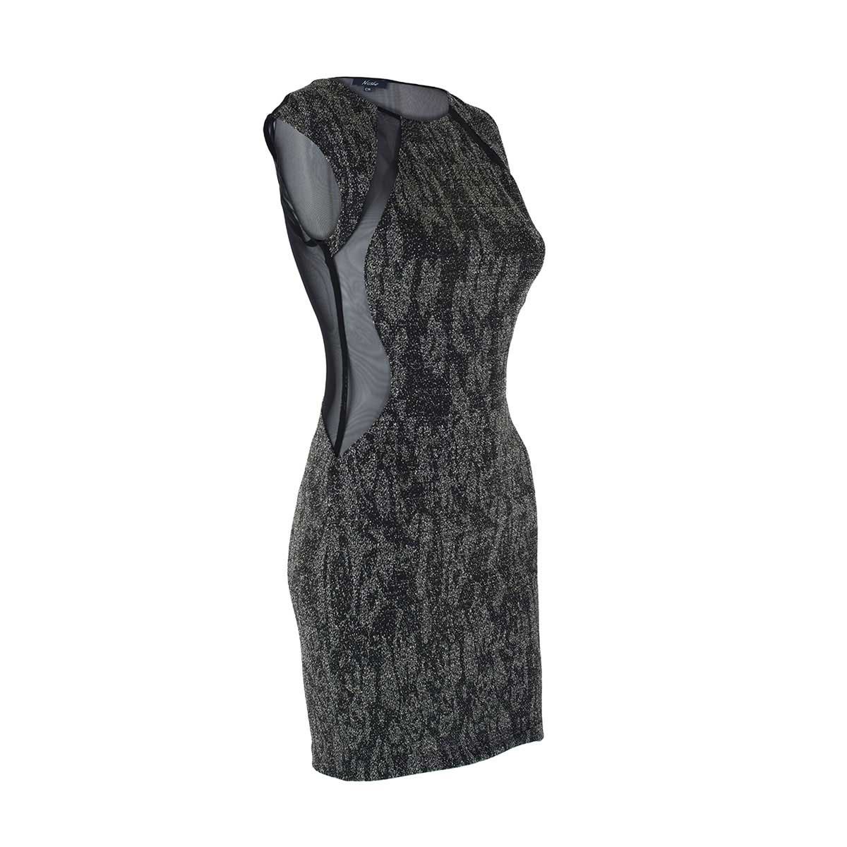 Vestido Corto con Transparencia en Espalda Noshe