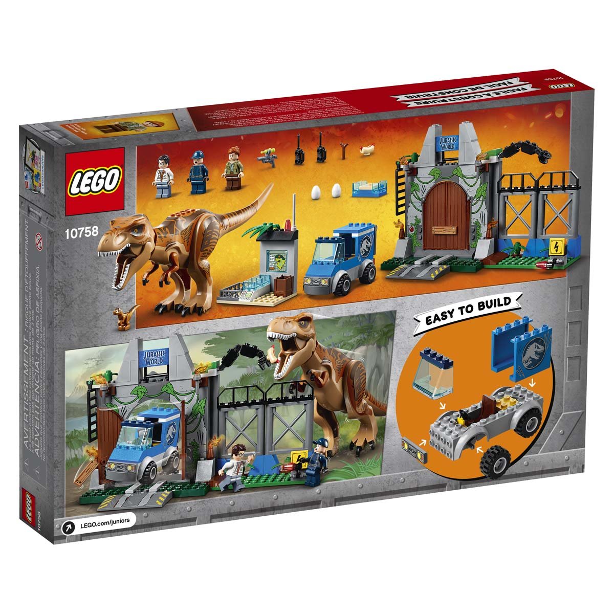 Jurassic World T Rex Attack Lego