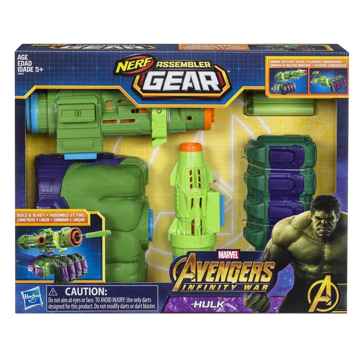 Marvel Lanzador Ensamblable Hulk Hasbro