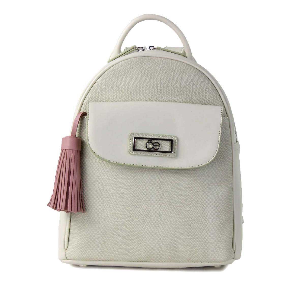 Bolsa Blanca Estilo Backpack Cloe