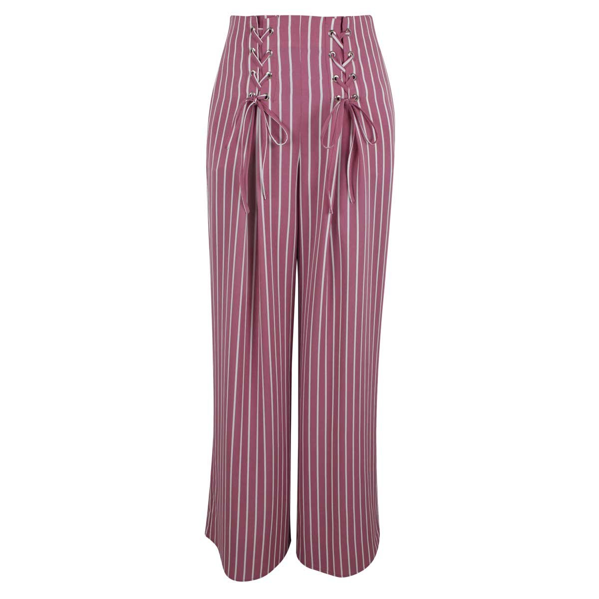 Pantalon a Rayas con Agujeta Basel