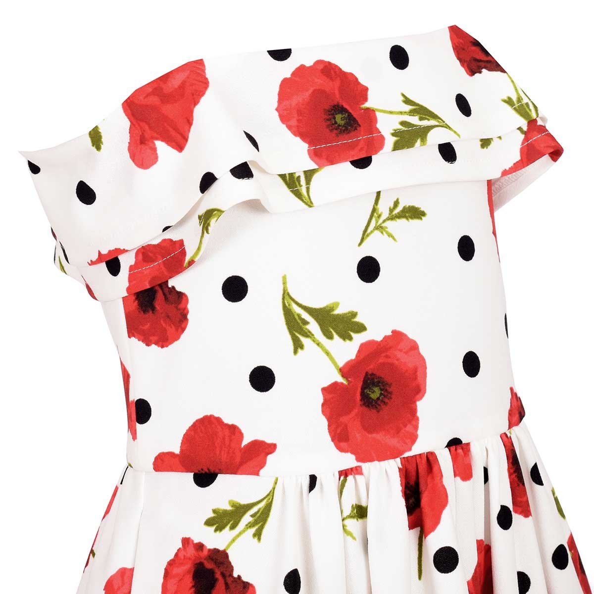 Vestido Floral con Puntos Philosophy Girls