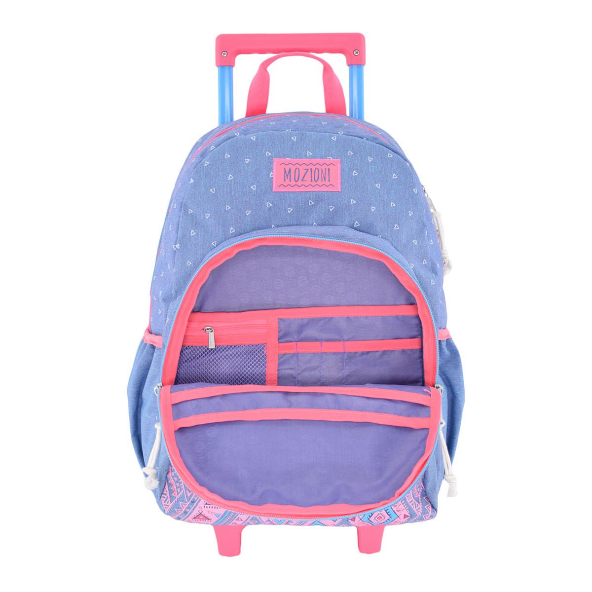 Mochila Tipo Backpack Rod Escolar Mozioni Celeste Mwe168240