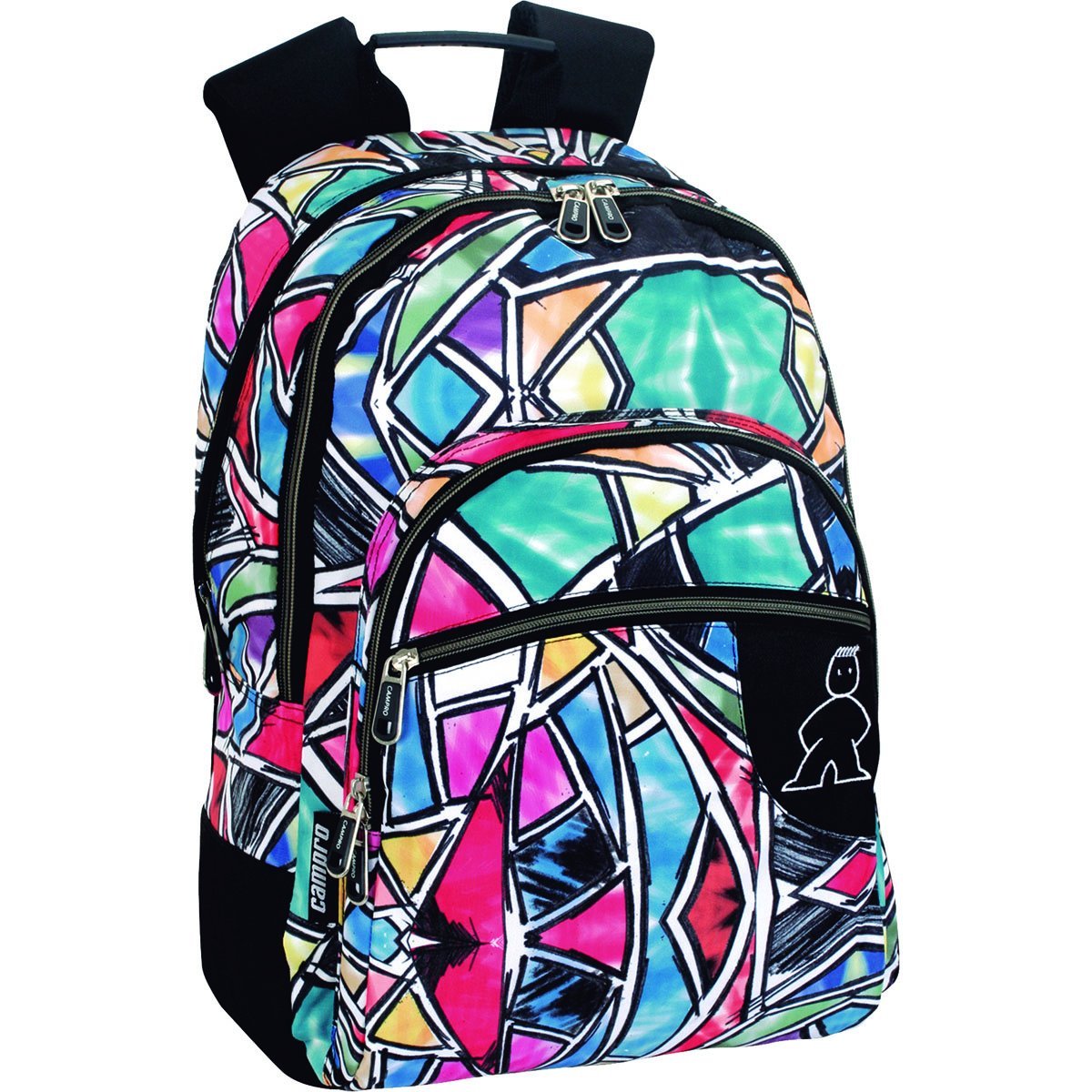 Mochila Tipo Backpack  Cuatro Compartimentos Multicolor Vitral Campro