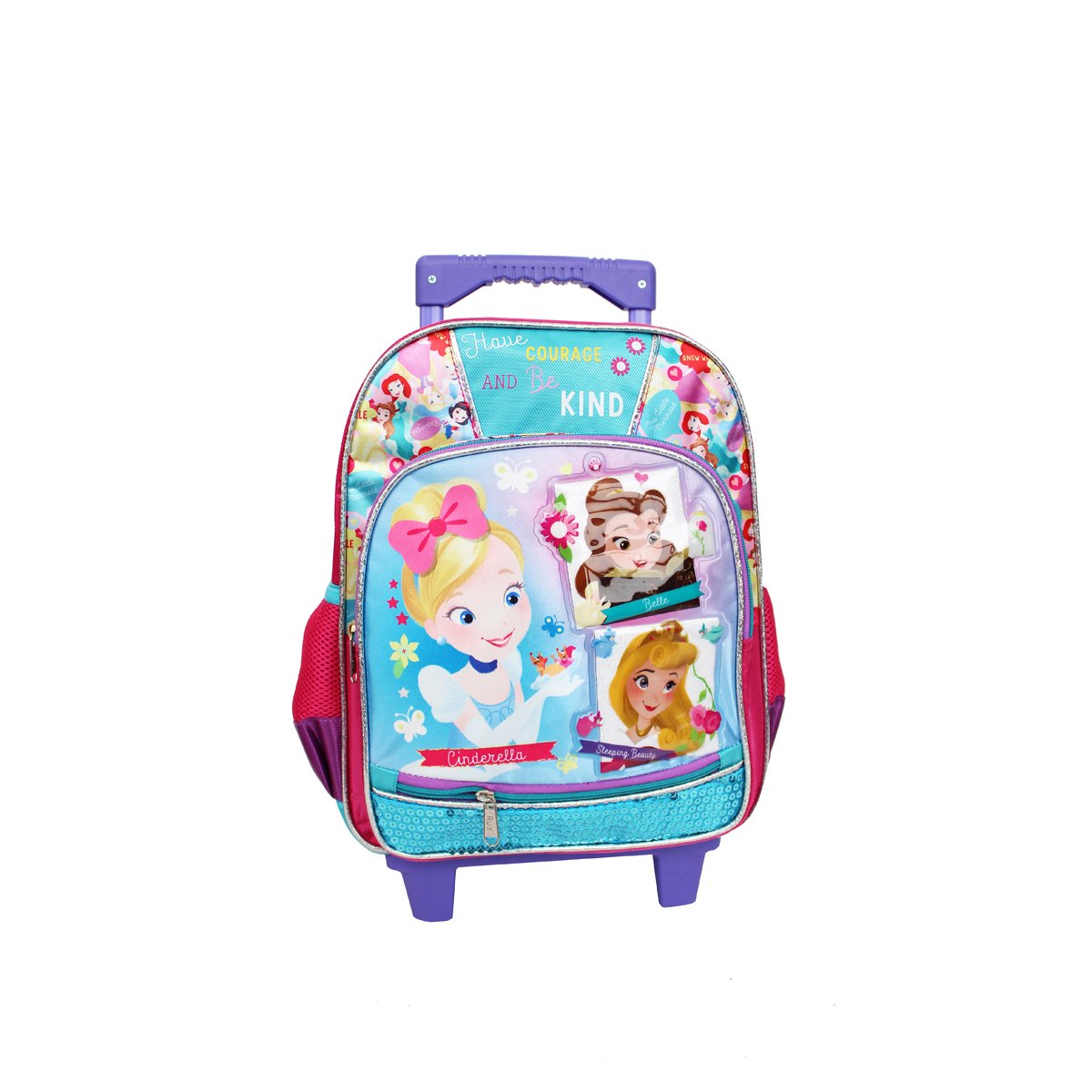 Mochila Tipo Backpack Ruedas Kinder Princesas Ruz