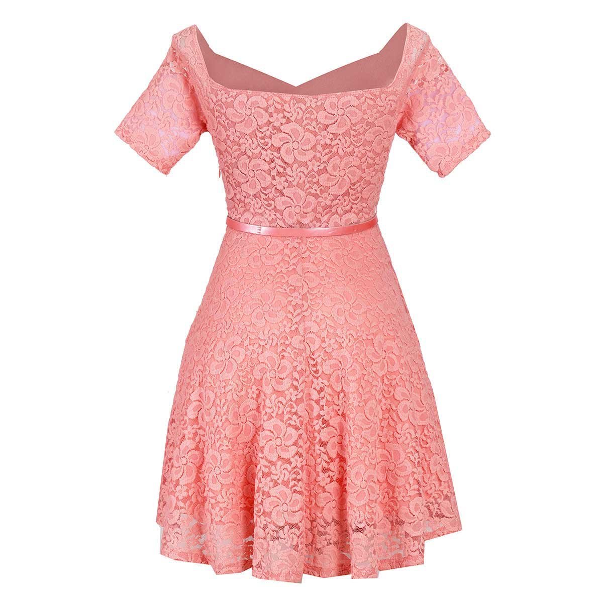 Vestido de Fiesta Corto Falda Circular de Encaje Philosophy Jr Nights