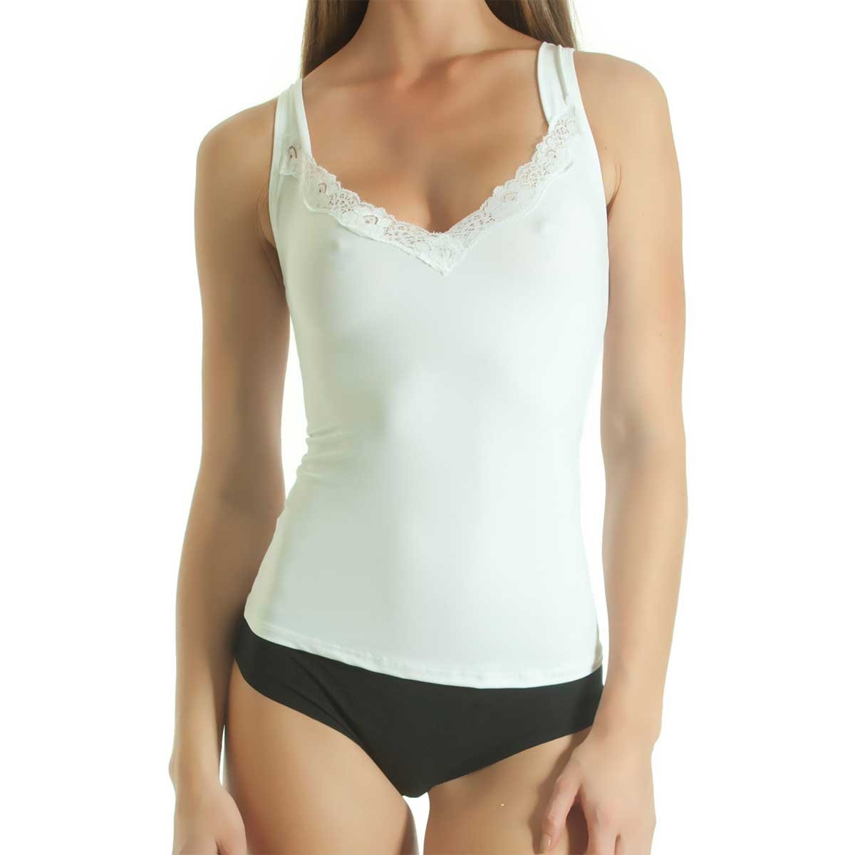 Blusa Moldeadora Control Abdomen con Encaje Manga Larga