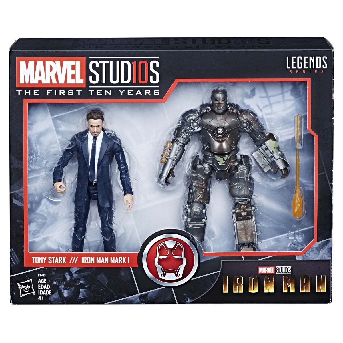 Marvel Tony Stark &amp; Iron Man L Mark Marvel 10Th Anniversary Hasbro