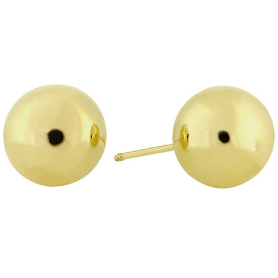 Broquel de Oro 14K Bola 6Mm Sabelli