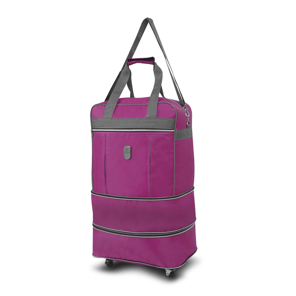 Maleta Rodante Expandible 24" Color Fucsia Mc. Carthy