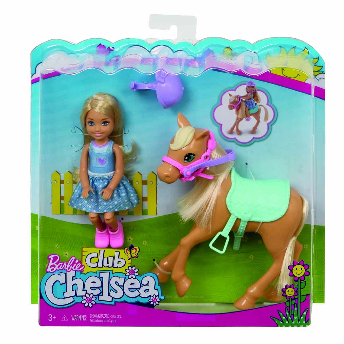 Barbie Chealsea &amp; Pony  Mattel