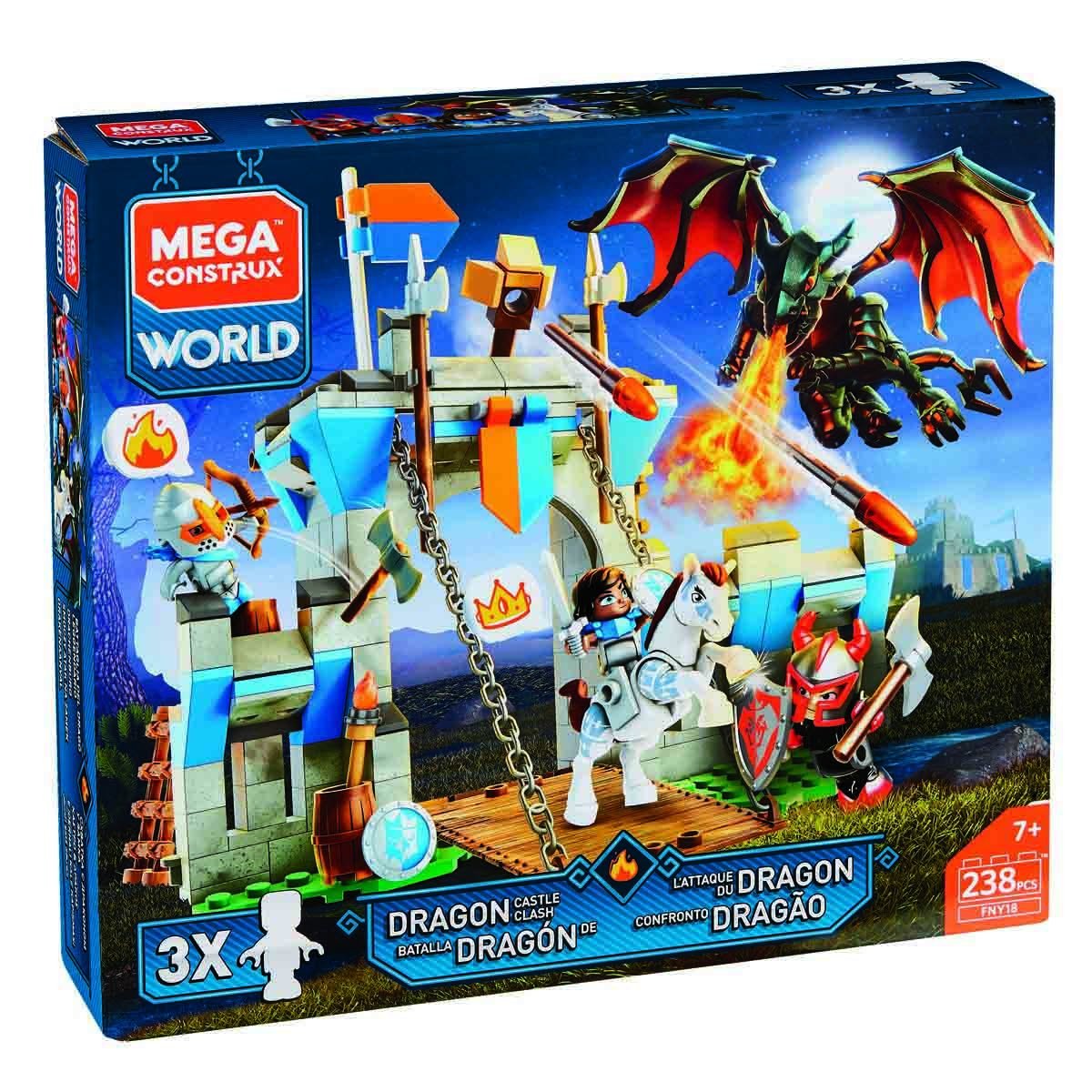 Mega Construx World Fantasía Ataque a la Fortaleza  Mattel