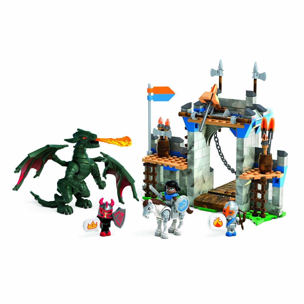 Mega Construx World Fantasía Ataque a la Fortaleza Mattel