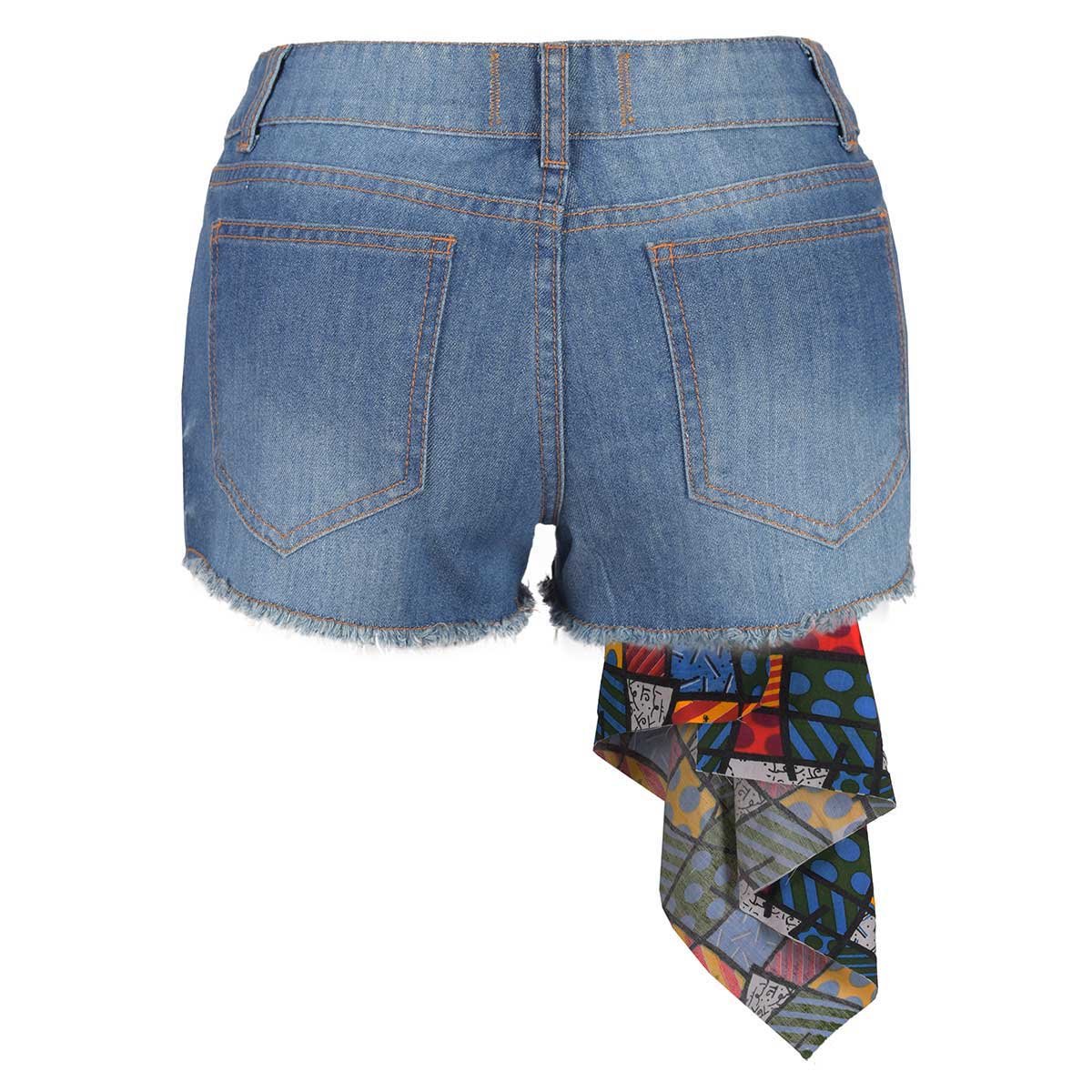 Short con Mascada Estampada Romero Britto