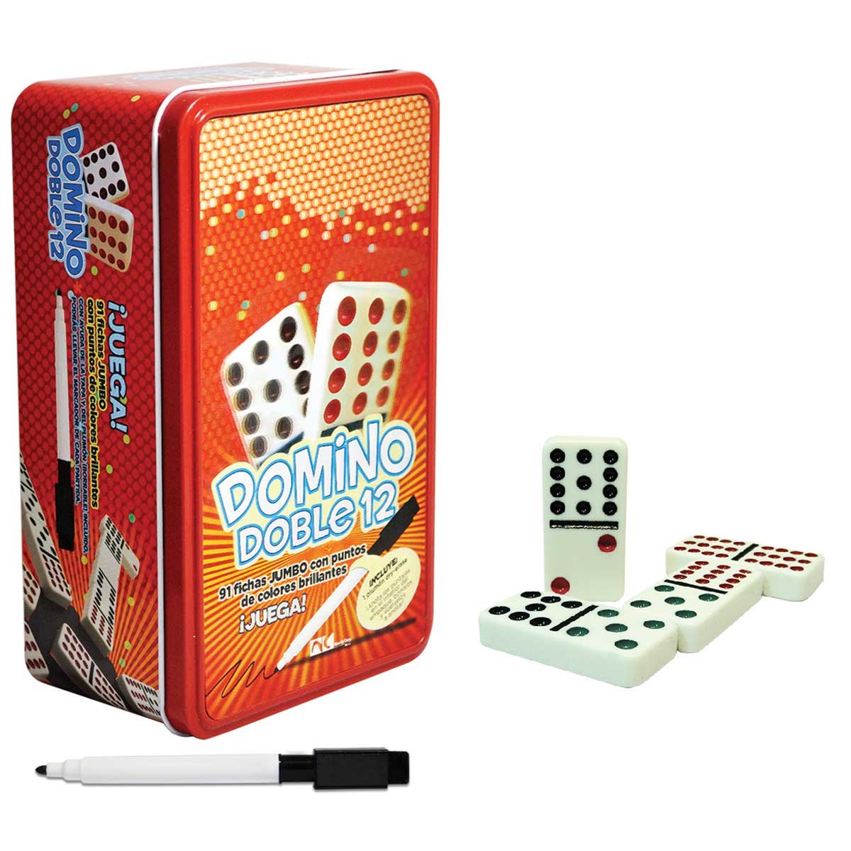 Domino Doble 12 Novelty - Juego de Mesa