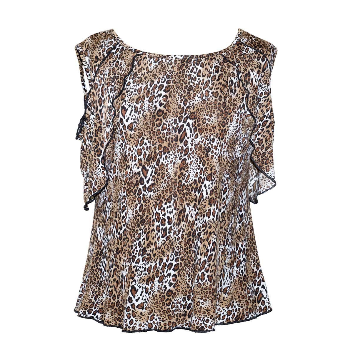 Blusa Animal Print Yellow Finger