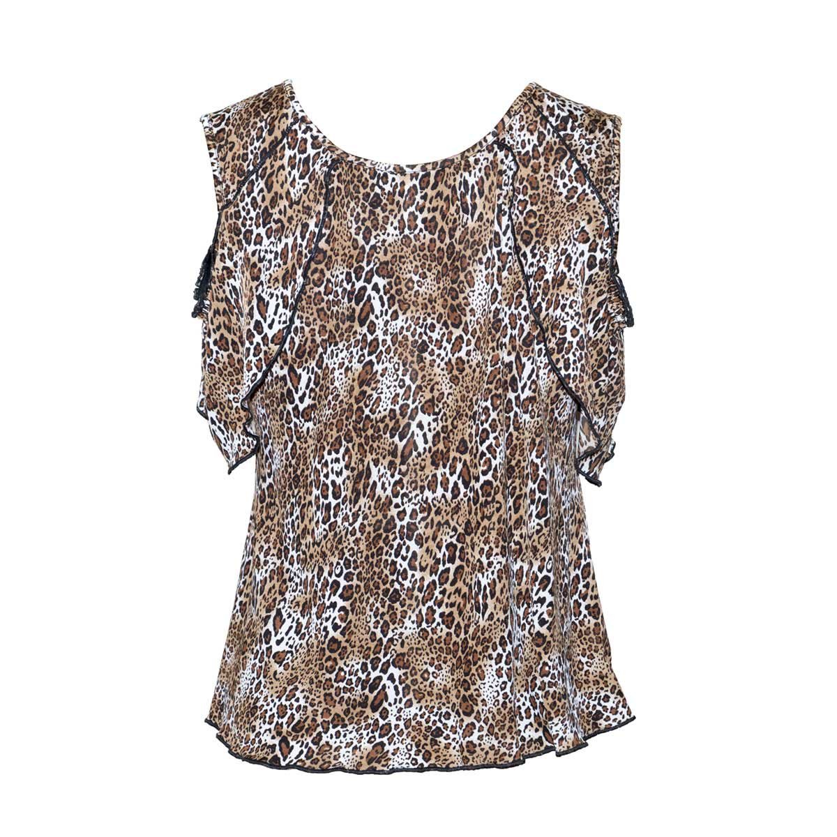 Blusa Animal Print Yellow Finger