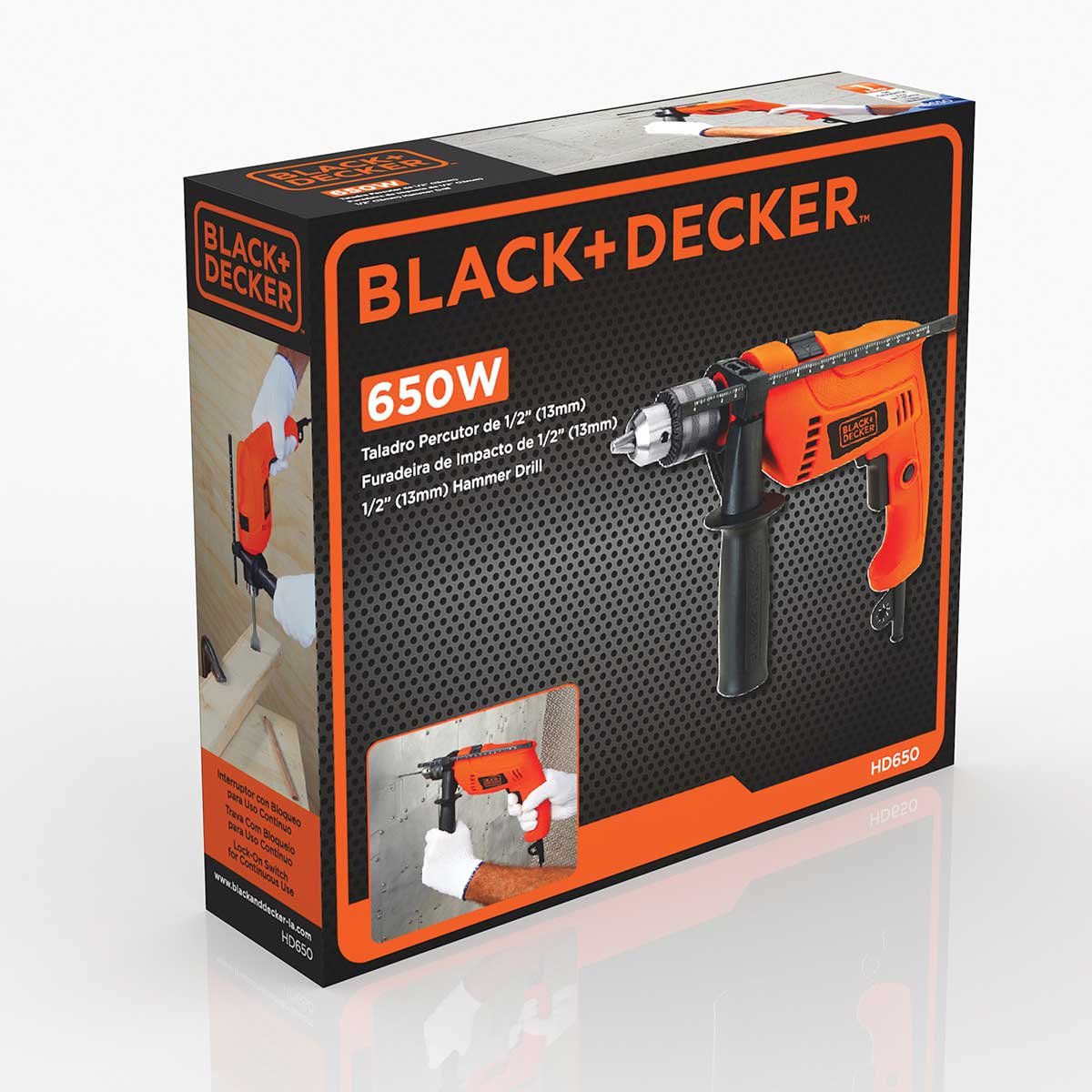 Rotomartillo 1/2" 650W Black+Decker