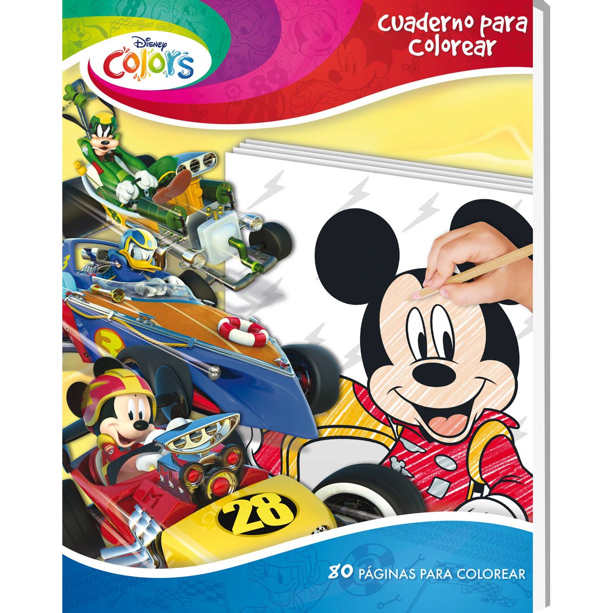 Libro para Colorear 80 Paginas Mickey Golden Toys