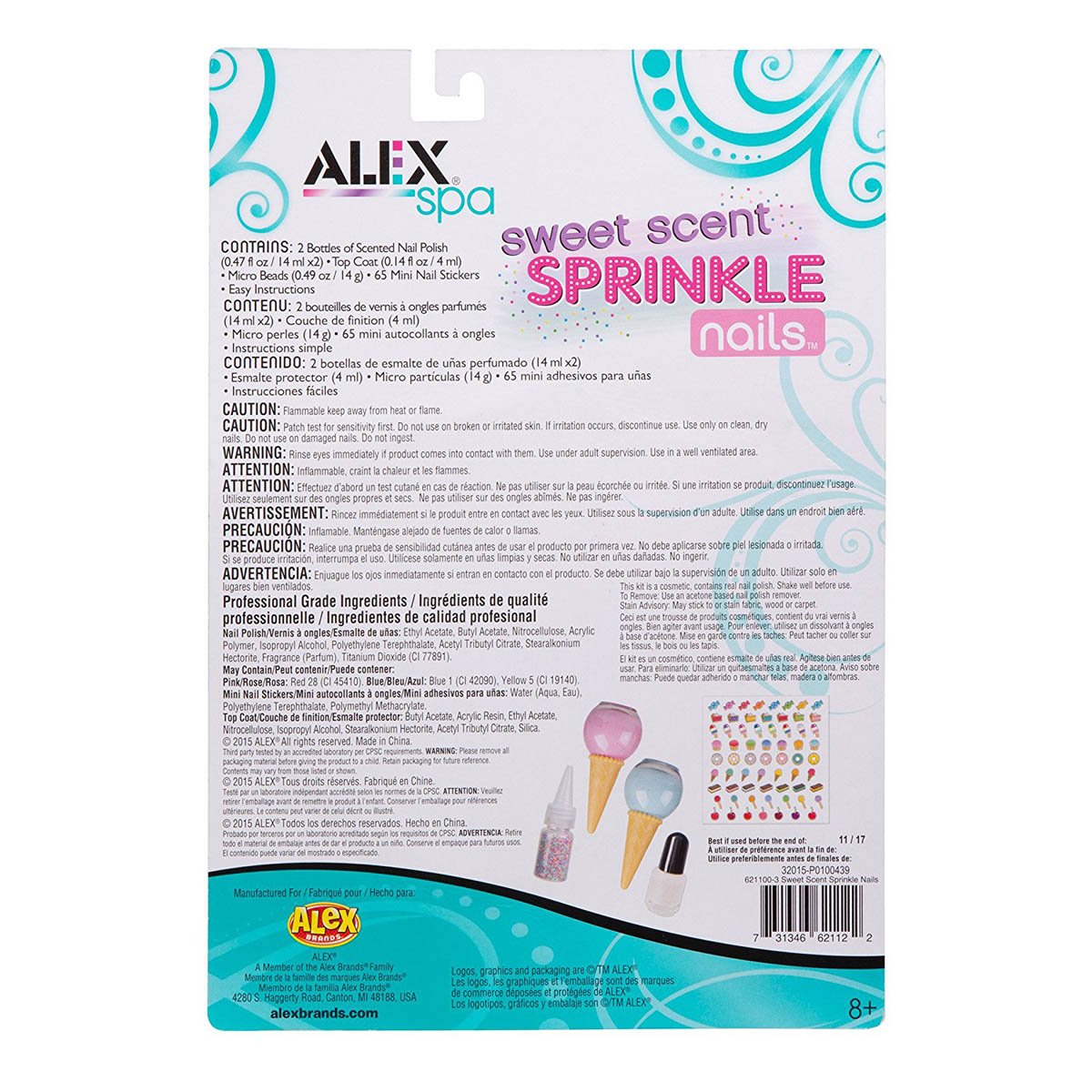 U&ntilde;as Sweet &amp; Sprinkle  Alex