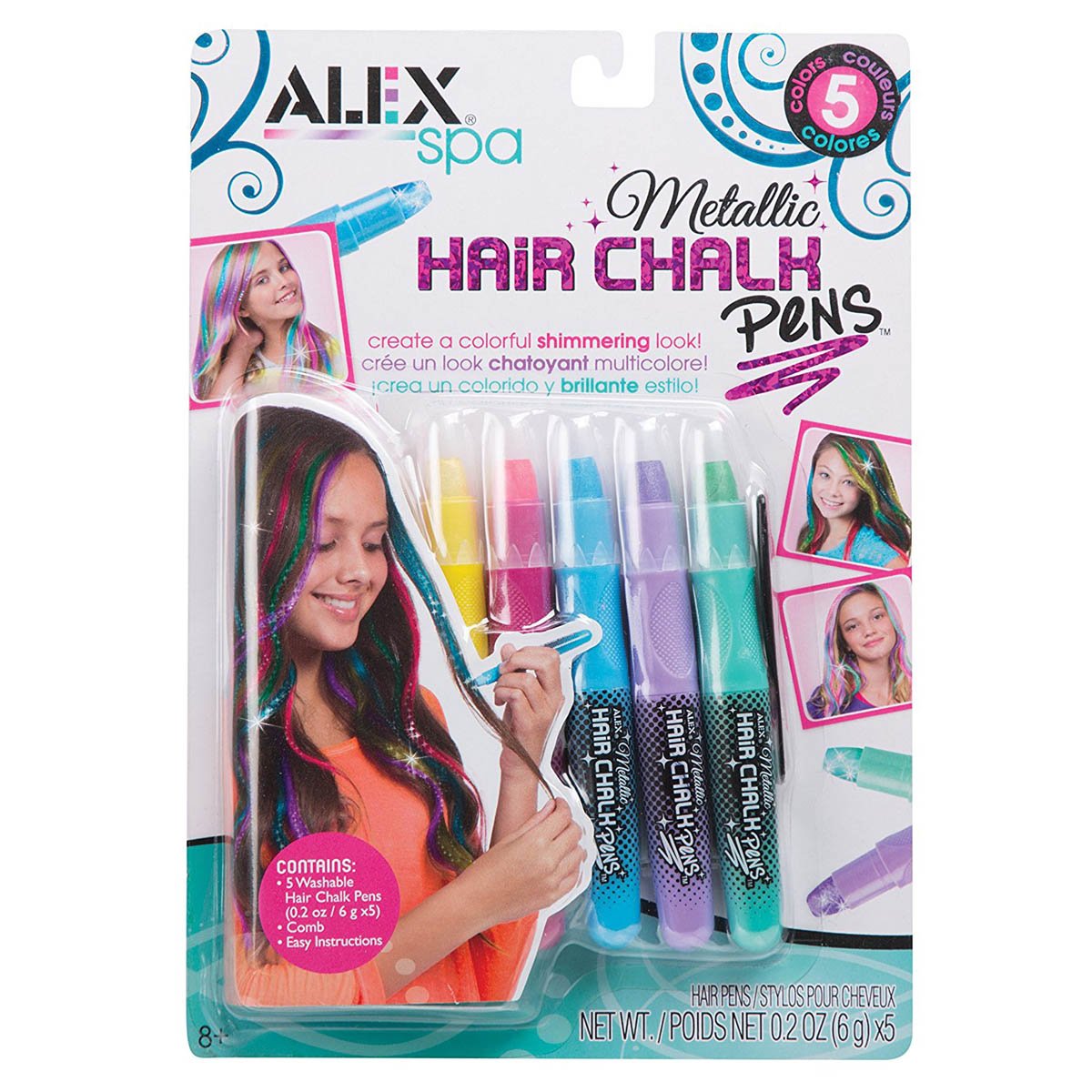 Plumas Metallic Hair Chalk Alex