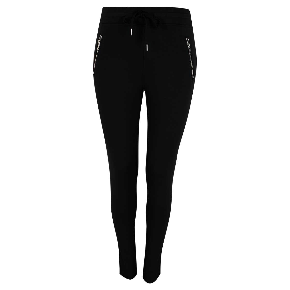 Leggins Negro Recto Liso Cierre Laterales Just By Basel