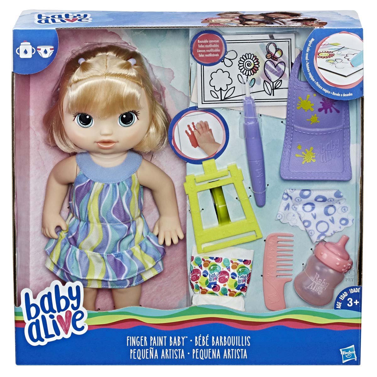 Baby Alive Pequeña Artista Muñeca Rubia Hasbro