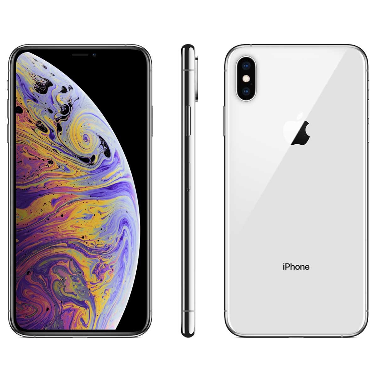 Iphone Xs Max 64Gb Color Plata R9 (Telcel)
