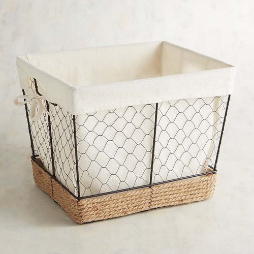 Canasta Metal And Jute Pier 1 Imports - Chica