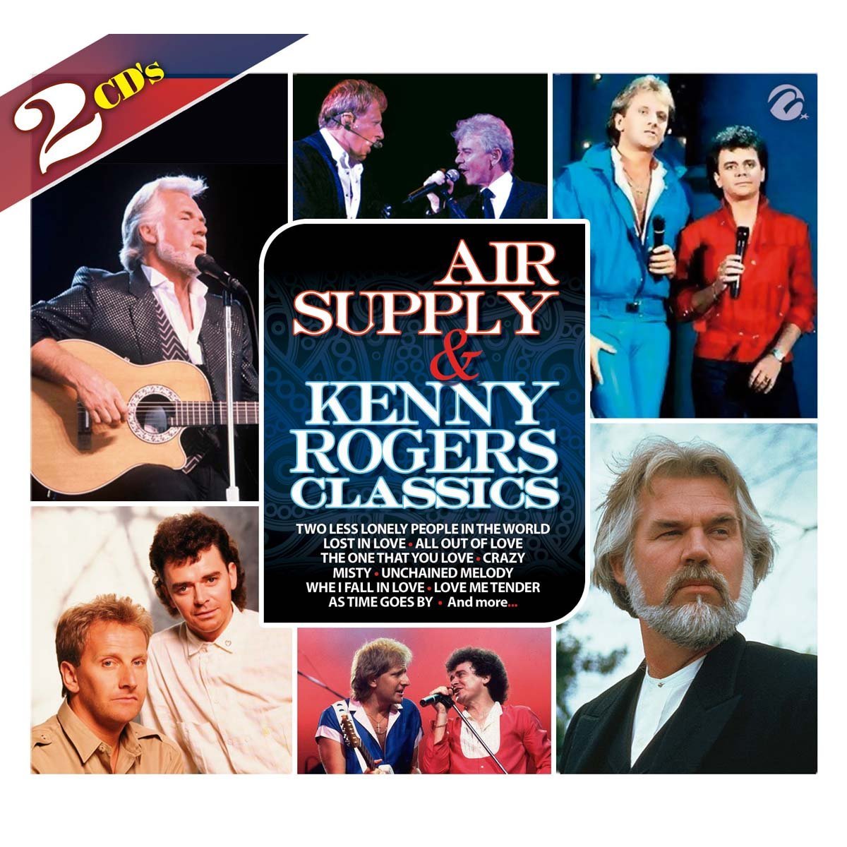 2Cds Air Supply &amp; Kenny Rogers Classics