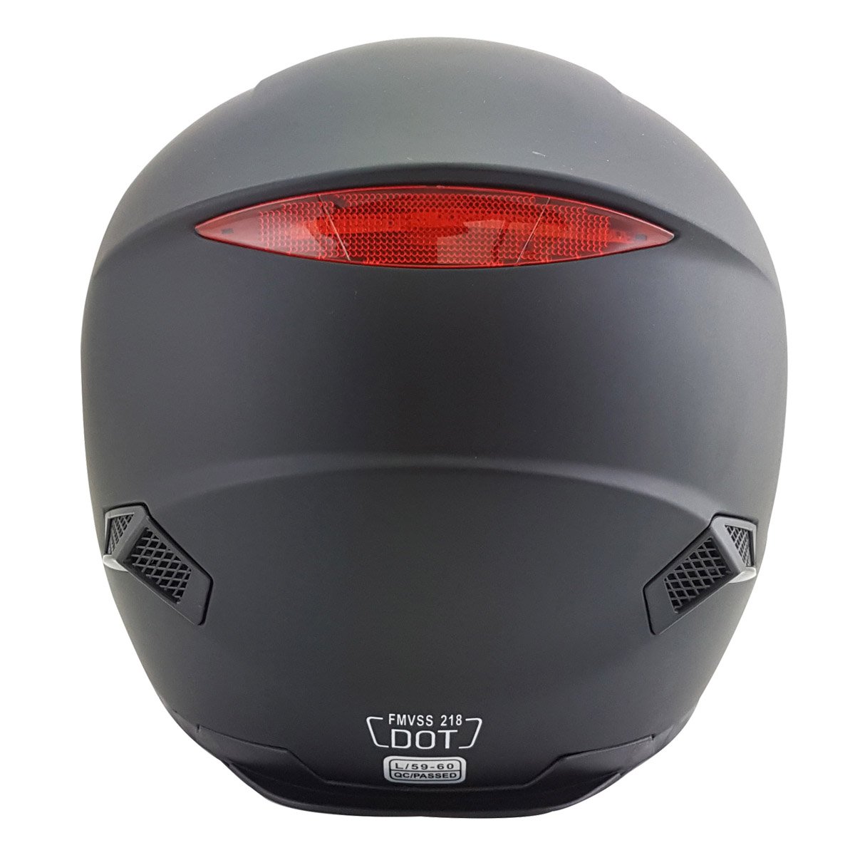 Casco Cerrado Negro Led Iron Racing