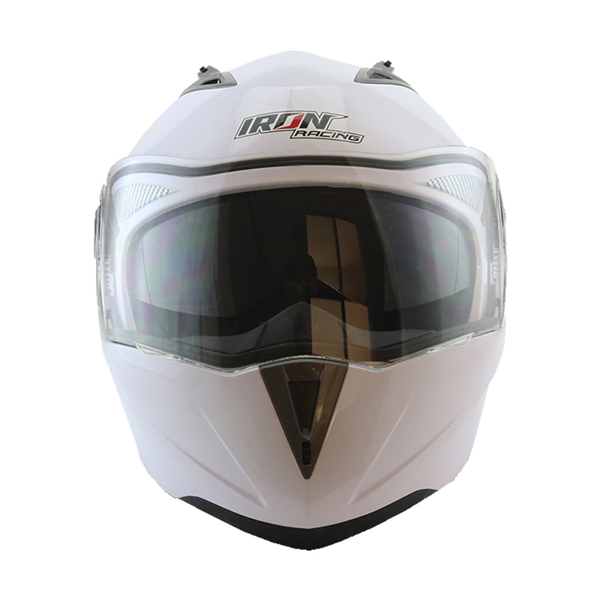 Casco Abatible Blanco Iron Racing - Grande