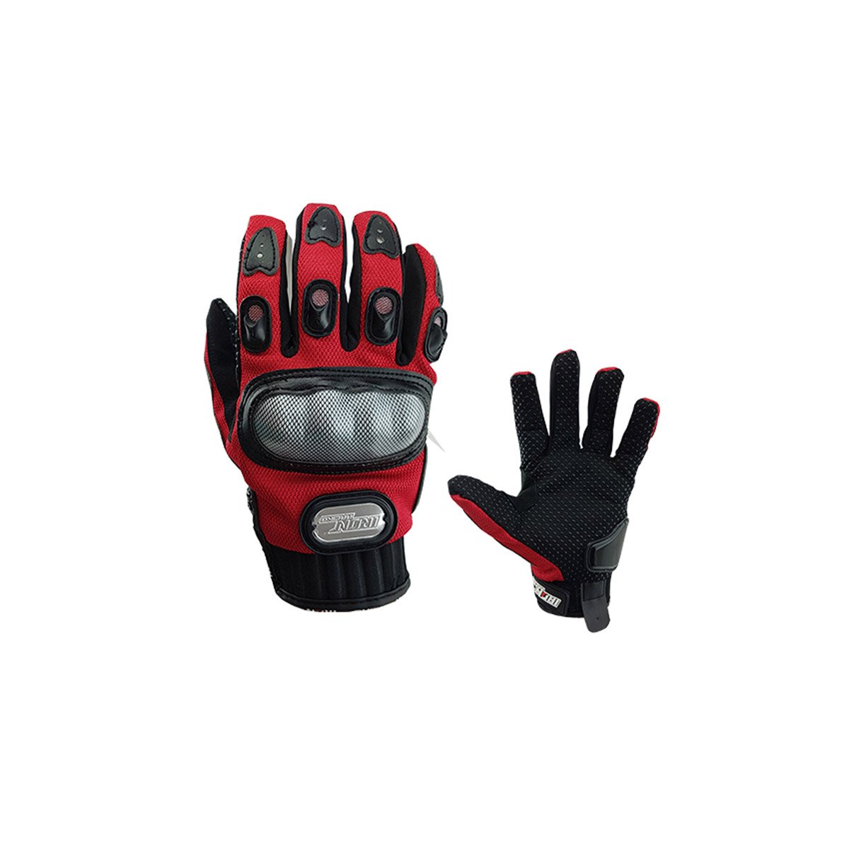 Guante para Motociclista Comandante Rojo Iron Racing - Grande