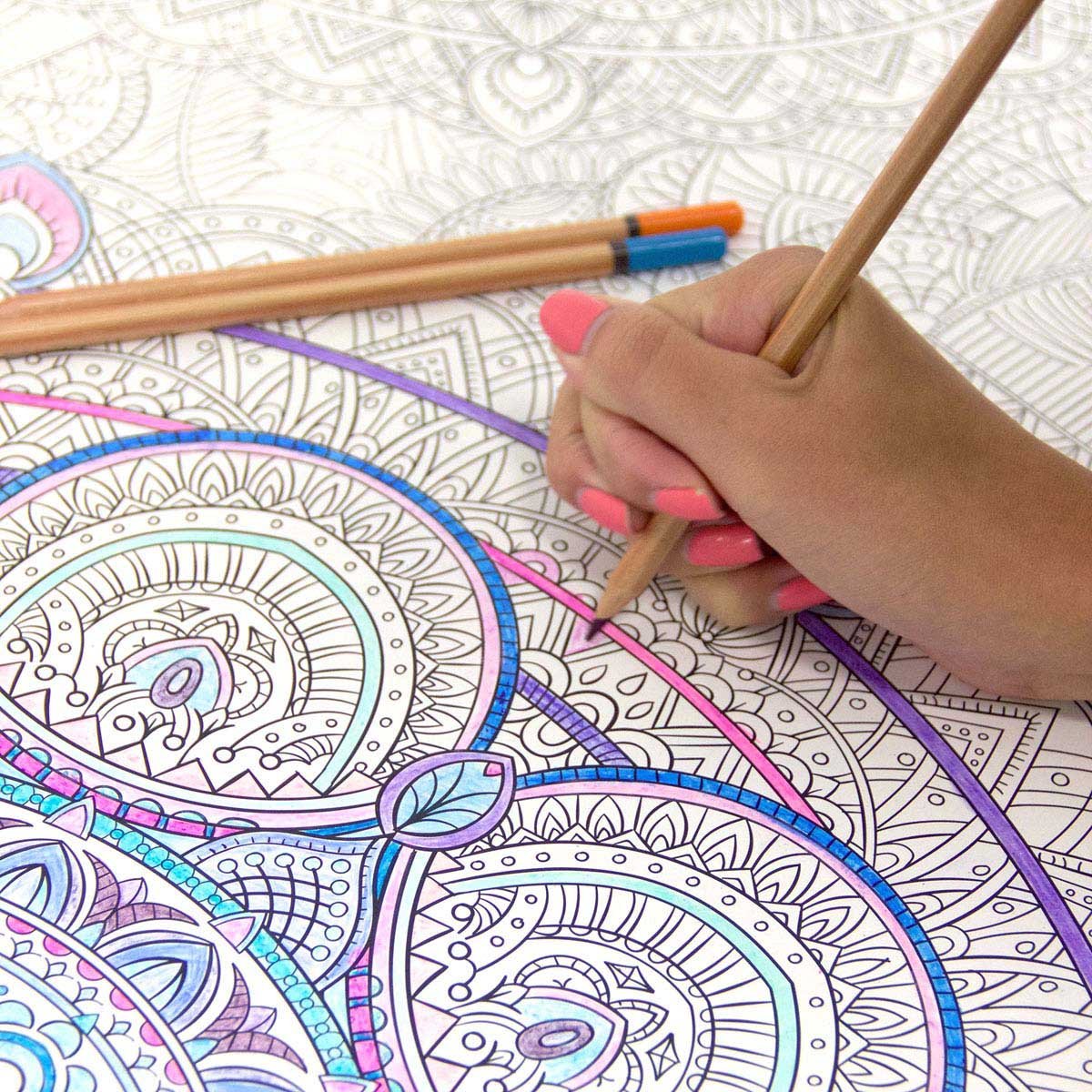 Stiker Decorativo Mandala Colorida Brewster