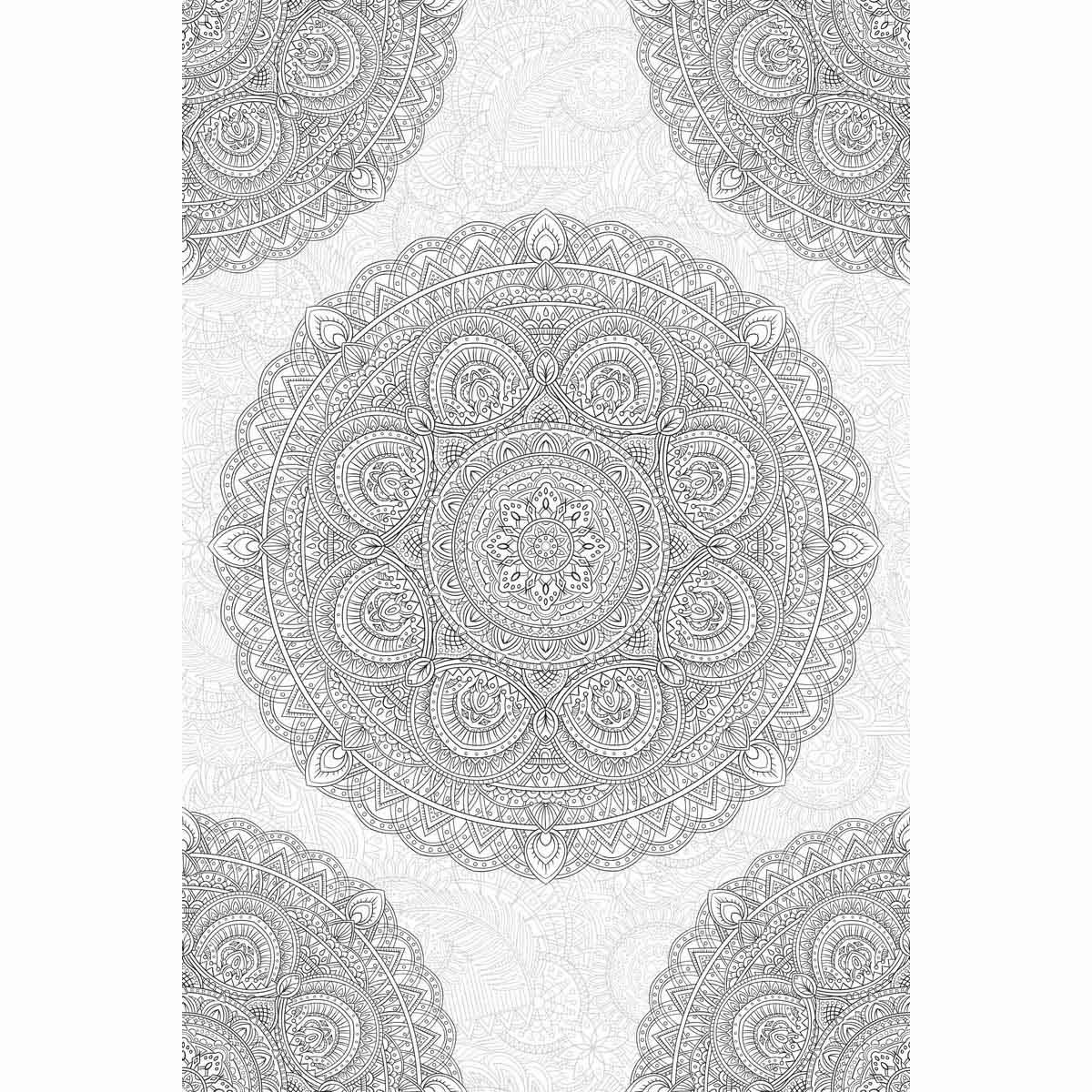 Stiker Decorativo Mandala Colorida Brewster
