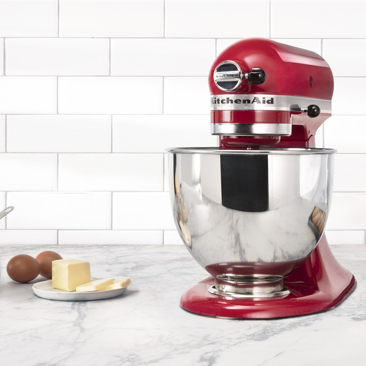 Batidora Kitchen Aid Artisan Roja