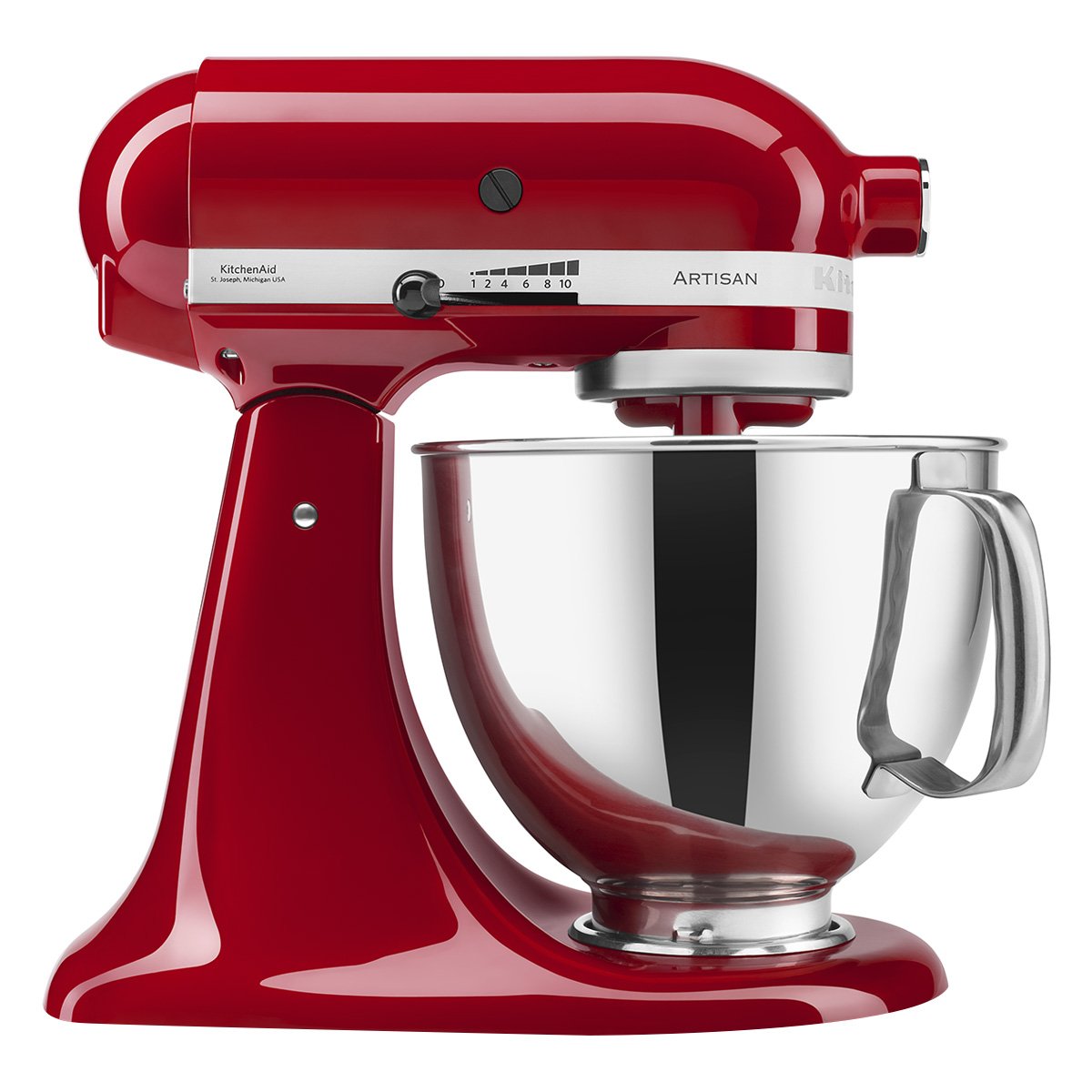 Batidora Kitchen Aid Artisan Roja