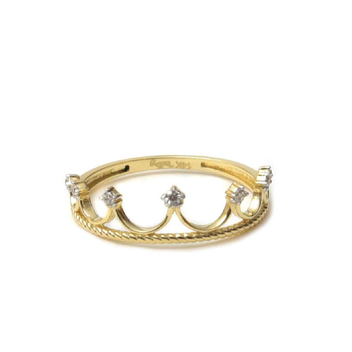 Anillo Corona Princesa Doble o