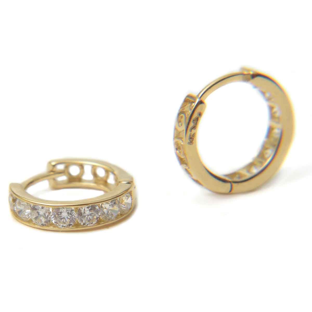 Huggies Mini con Zirconias Doble o