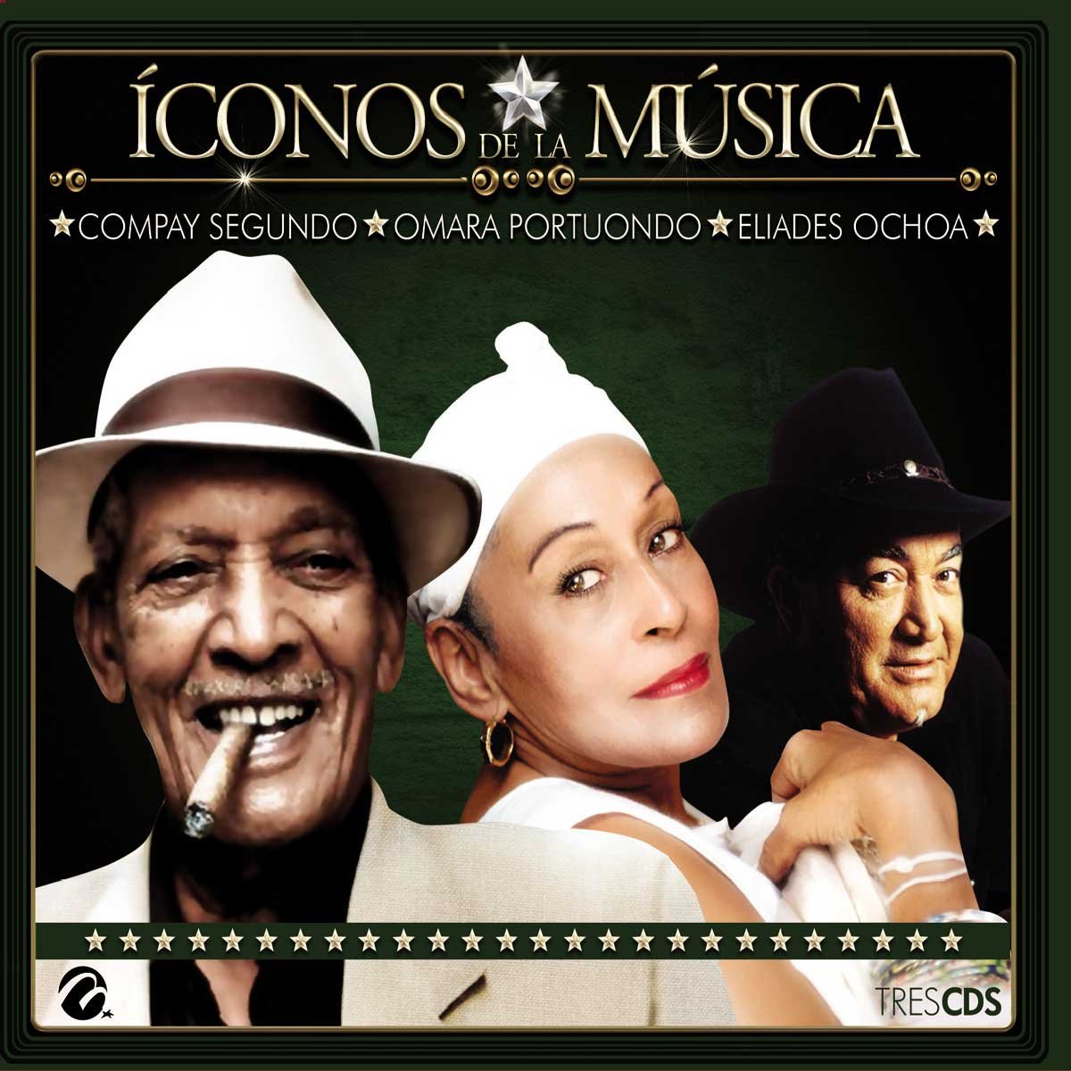 3 Cds   Compay Segundo ,  Omara Portuondo ,  Eliades Ochoa (&Iacute;conos de la M&uacute;sica)