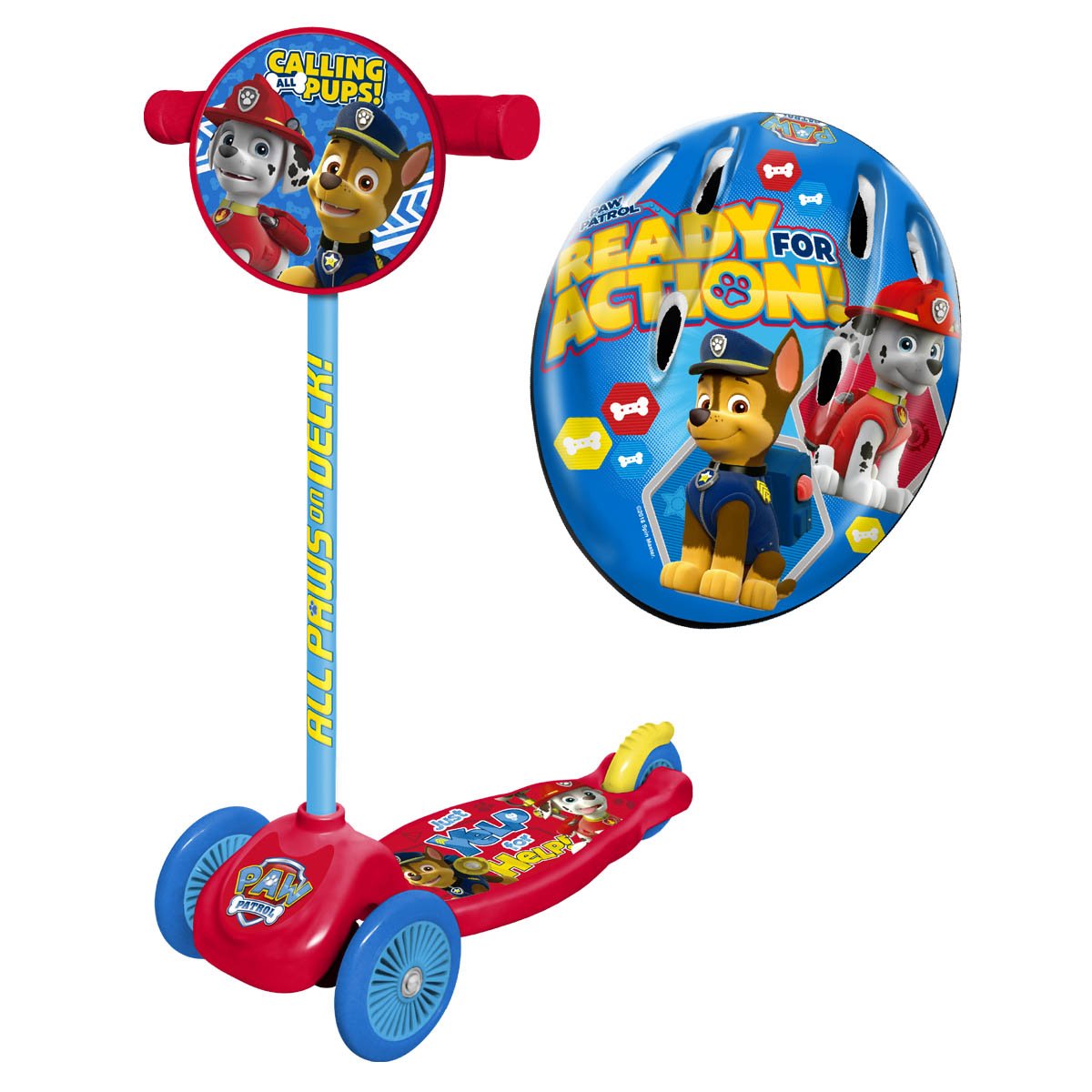 Micro Scooter Paw Patrol con Casco Flying Wheel
