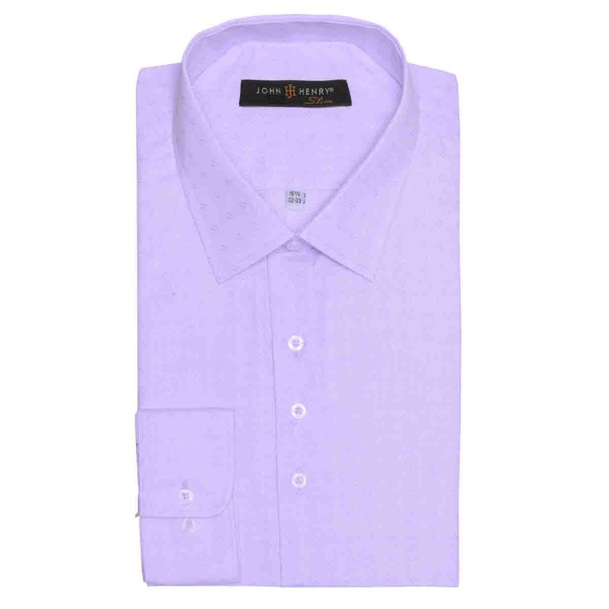 Camisa Manga Larga con Grabado Color Morado John Henry