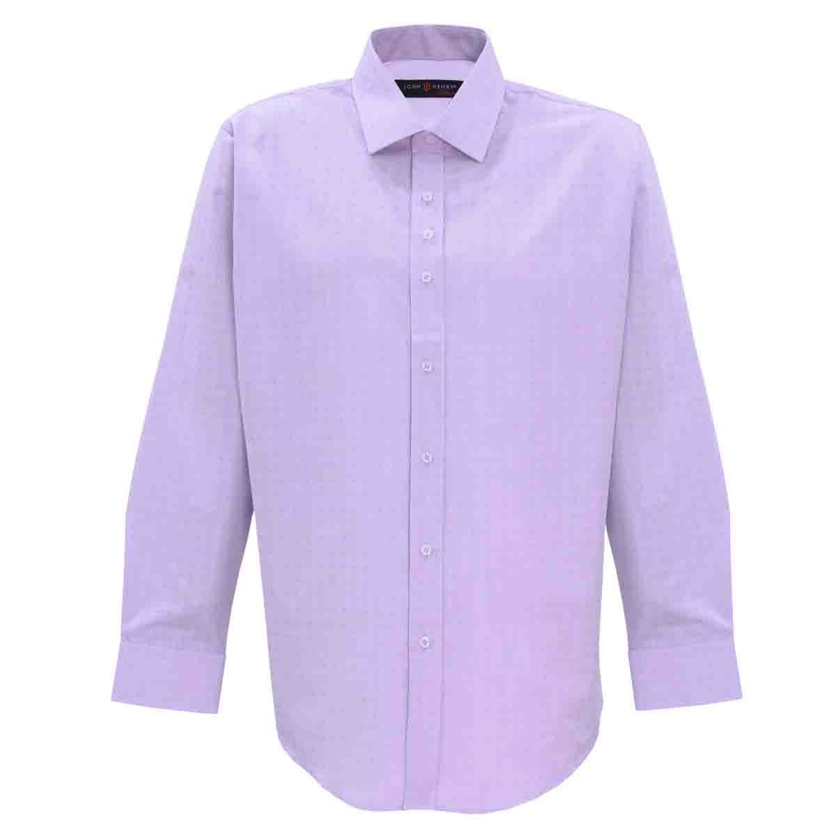 Camisa Manga Larga con Grabado Color Morado John Henry