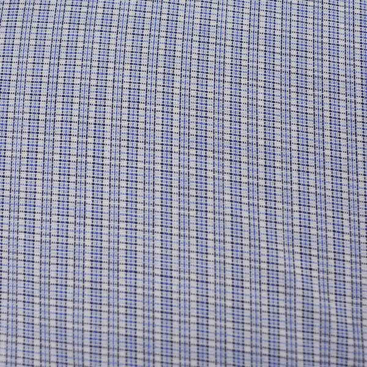 Camisa de Vestir Chaps de Corte Ultra Slim Color Azul Combinado para Caballero