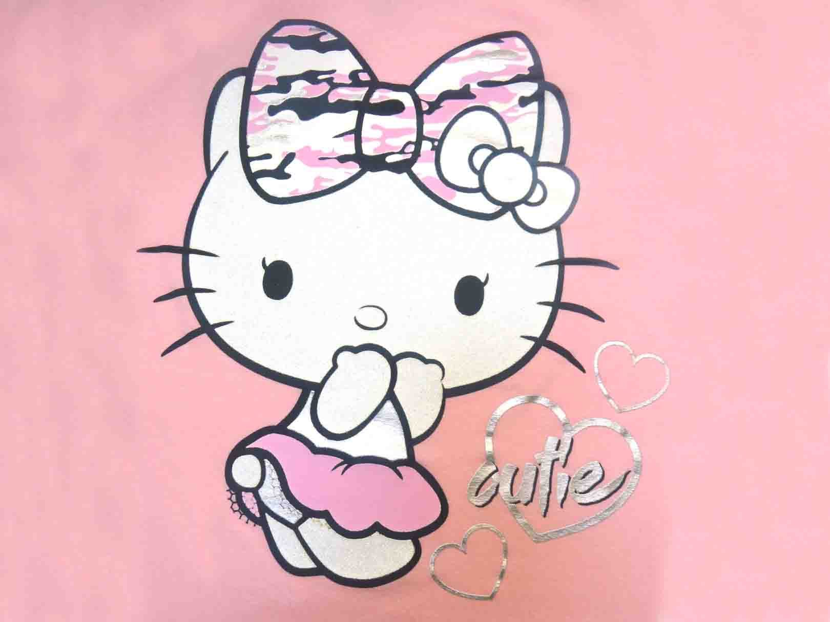 Playera con Manga Corta Color Rosa Hello Kitty