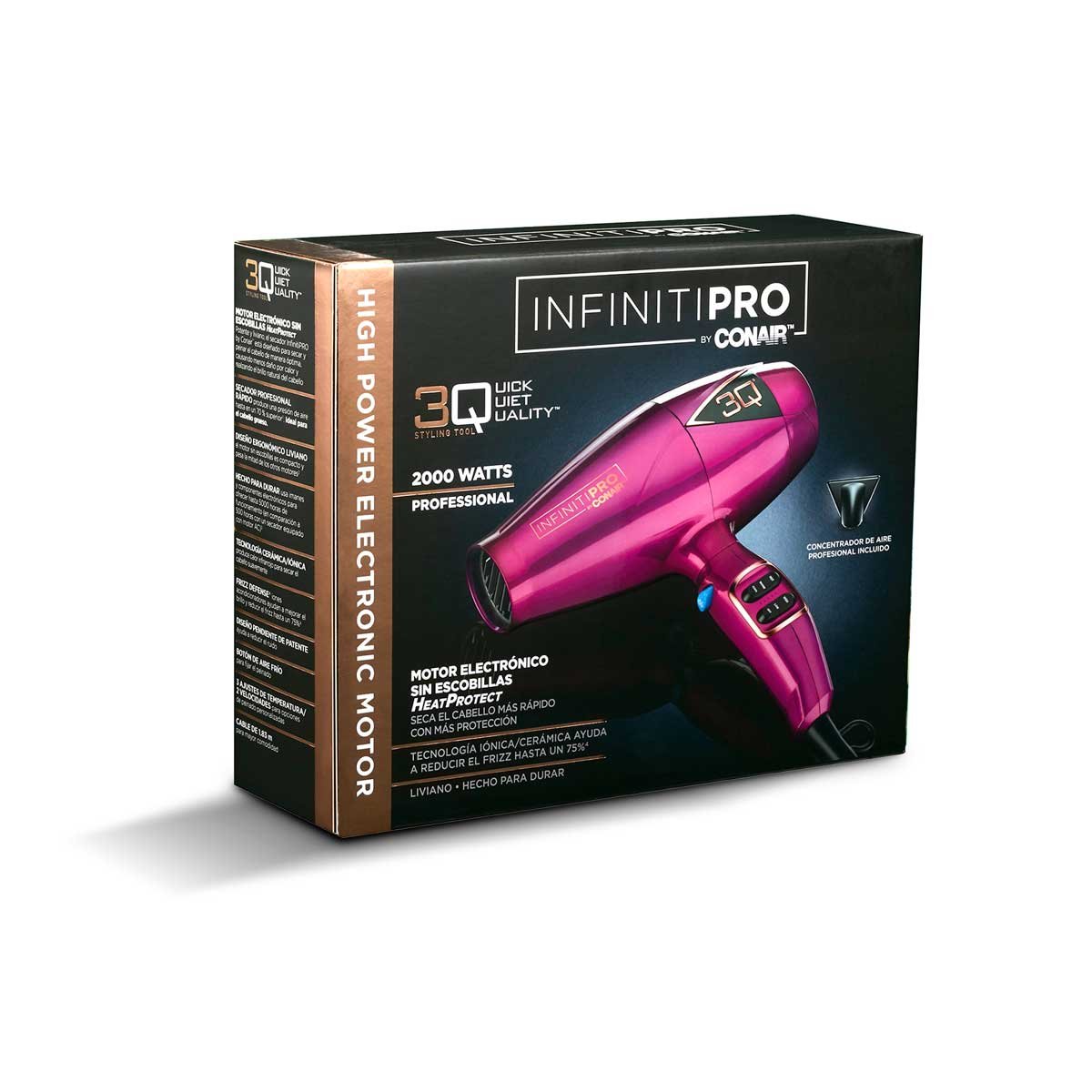 Secadora 3Q Rosa Brush Less Conair