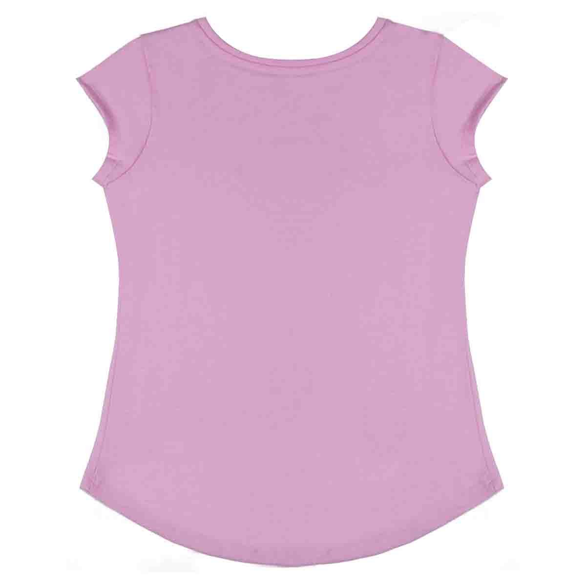 Top con Manga Corta Color Rosa Claro Hang  Teen